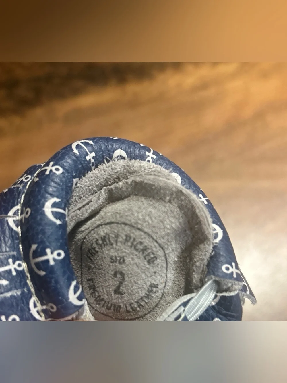 Freshly Picked Nautical Leather Moccasin Baby Shoes